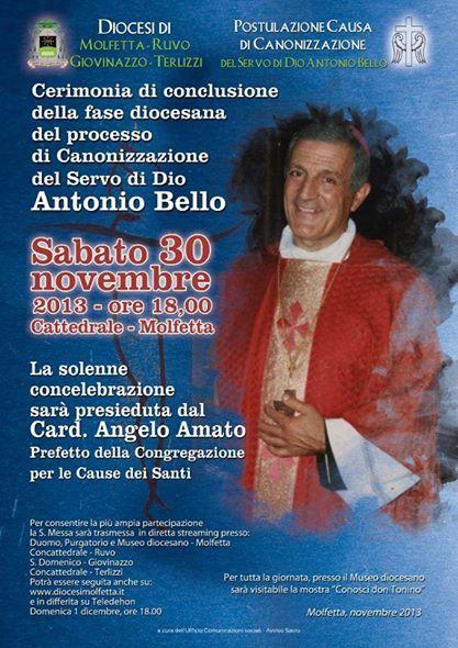 Nota murale per la chiusura della fase diocesana del processo di beatificazione